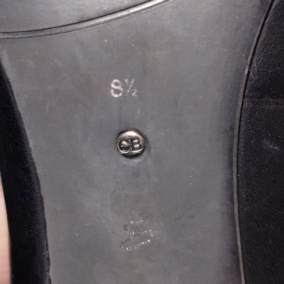 Ciao Bella 40's Style Black Leather Open Toe Peep Lace Up Heels Size 8 1/2 - Picture 8 of 8